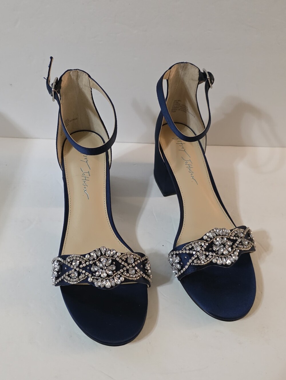 Betsey Johnson Mel Heeled Sandle Rhinestone Detail